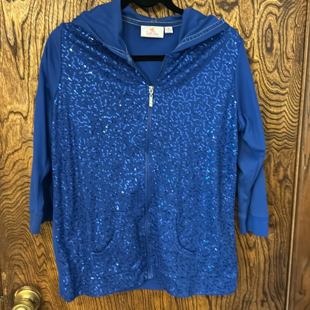 Quaker Factory sequined hoodie!